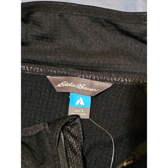 Eddie Bauer First Ascent High Route Pullover 1/2 zipper Size Large Black NWT - Picture 3 of 7